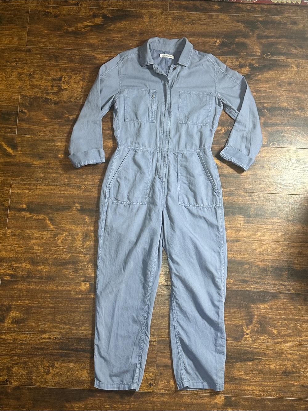 🌊🏄Outer-known Light Blue Cotton Utility Jumpsuit✨